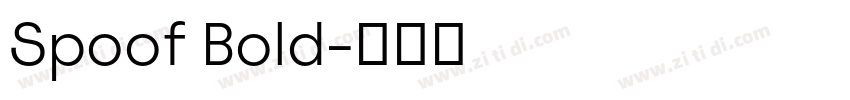 Spoof Bold字体转换